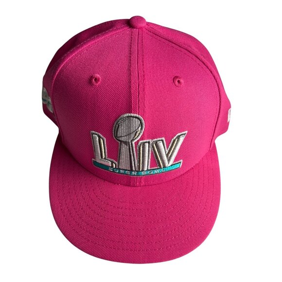 New Era NFL Super Bowl LIV Snapback Cap Pink One Size Fits Most 100% Polyester - Picture 1 of 7